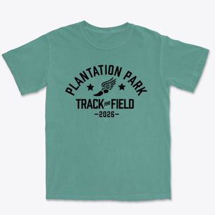 Plantation Park Elementary School Track and Field Premium Heavyweight T-shirt