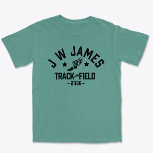 J W James Elementary School Track and Field Premium Heavyweight T-shirt