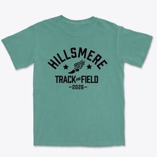 Hillsmere Elementary School Track and Field Premium Heavyweight T-shirt