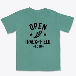 Open Bible Academy Track and Field Premium Heavyweight T-shirt