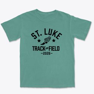 Saint Luke Lutheran School Track and Field Premium Heavyweight T-shirt