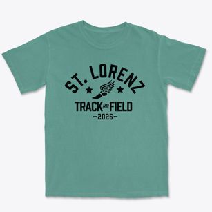 Saint Lorenz Lutheran School Track and Field Premium Heavyweight T-shirt
