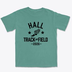 Hall Community Elementary School Track and Field Premium Heavyweight T-shirt