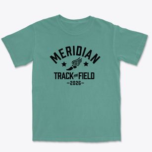 Meridian High School Track and Field Premium Heavyweight T-shirt
