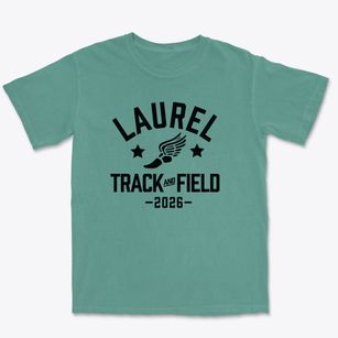 Laurel High School Track and Field Premium Heavyweight T-shirt