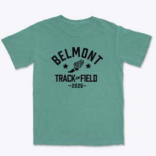 Belmont High School Track and Field Premium Heavyweight T-shirt
