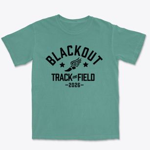 Blackout Track and Field Premium Heavyweight T-shirt