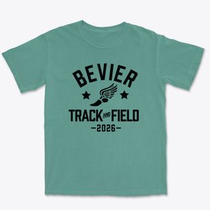 Bevier C-4 School Track and Field Premium Heavyweight T-shirt