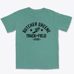 Butcher Greene Elementary School Track and Field Premium Heavyweight T-shirt