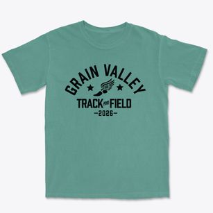 Grain Valley High School Track and Field Premium Heavyweight T-shirt