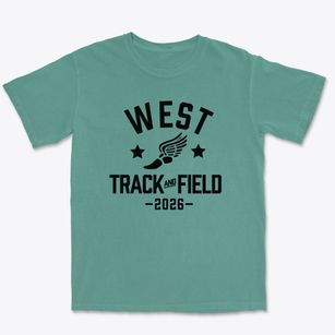 West Middle School Track and Field Premium Heavyweight T-shirt