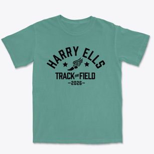 Harry Ells High School Track and Field Premium Heavyweight T-shirt