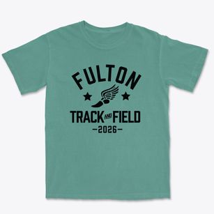 Fulton High School Track and Field Premium Heavyweight T-shirt