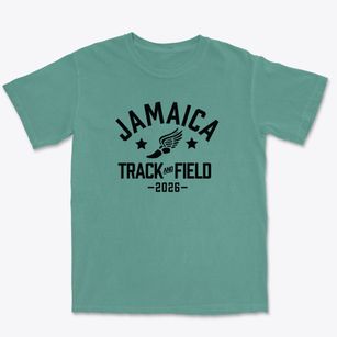 Jamaica Sda School Track and Field Premium Heavyweight T-shirt