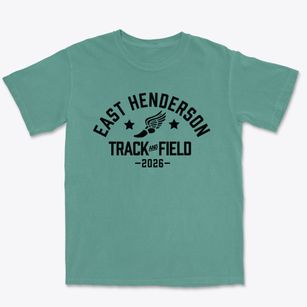 East Henderson Senior High School Track and Field Premium Heavyweight T-shirt