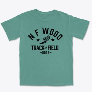 N F Wood Advanced Technology Center Track and Field Premium Heavyweight T-shirt