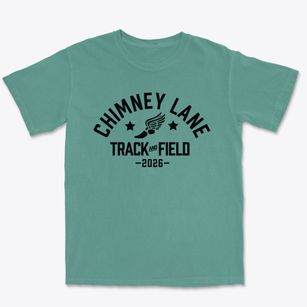 Chimney Lane Christian Academy Track and Field Premium Heavyweight T-shirt