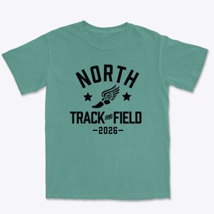 North Elementary School Track and Field Premium Heavyweight T-shirt