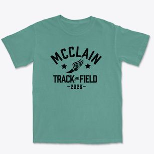 Mcclain High School Track and Field Premium Heavyweight T-shirt