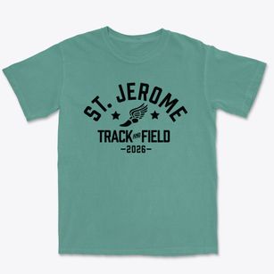 Saint Jerome School Track and Field Premium Heavyweight T-shirt