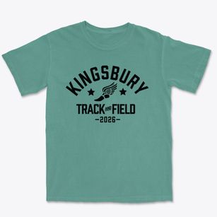 Kingsbury Elementary School Track and Field Premium Heavyweight T-shirt