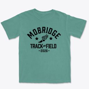Mobridge Middle School Track and Field Premium Heavyweight T-shirt