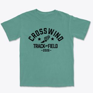 Crosswind Elementary School Track and Field Premium Heavyweight T-shirt