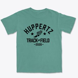 Huppertz Elementary School Track and Field Premium Heavyweight T-shirt