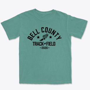 Bell County Homeschool Track and Field Premium Heavyweight T-shirt