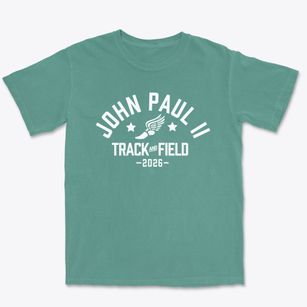 John Paul Ii High School Track and Field Premium Heavyweight T-shirt