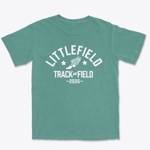 Littlefield High School Track and Field Premium Heavyweight T-shirt