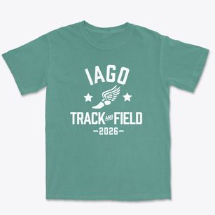 Iago Junior High School Track and Field Premium Heavyweight T-shirt