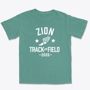 Zion Academy Track and Field Premium Heavyweight T-shirt