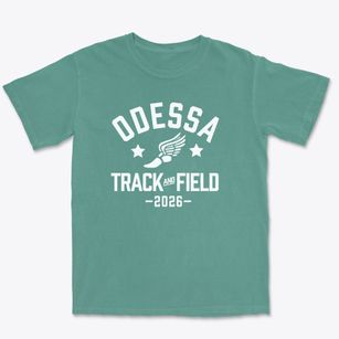 Odessa Christian School Track and Field Premium Heavyweight T-shirt