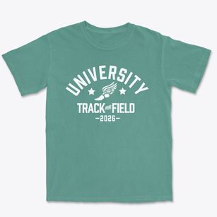 University High School Track and Field Premium Heavyweight T-shirt