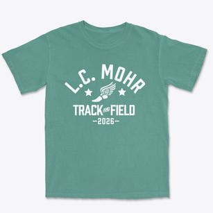 L.c. Mohr High School Track and Field Premium Heavyweight T-shirt