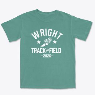 Wright Elementary School Track and Field Premium Heavyweight T-shirt
