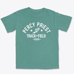 Percy Priest Elementary School Track and Field Premium Heavyweight T-shirt
