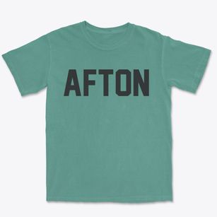 Afton Iowa Classic Block Premium Heavyweight T-shirt