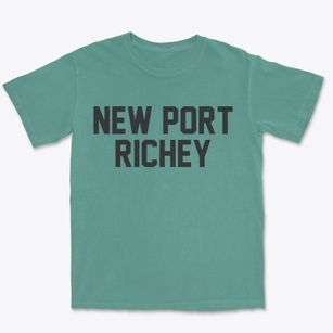 New Port Richey Florida Classic Block Premium Heavyweight T-shirt