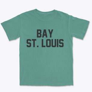 Bay St. Louis Mississippi Classic Block Premium Heavyweight T-shirt