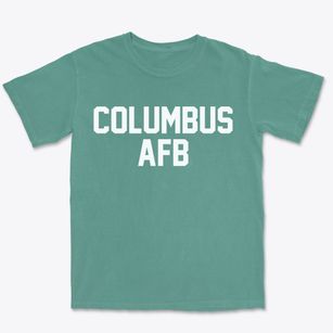 Columbus Afb Mississippi Classic Block Premium Heavyweight T-shirt
