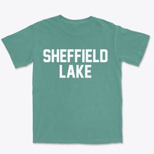Sheffield Lake Ohio Classic Block Premium Heavyweight T-shirt