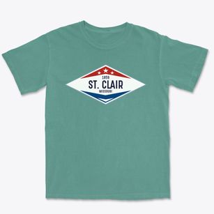 St. Clair Missouri Diamond Star Premium Heavyweight T-shirt