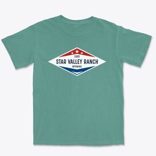 Star Valley Ranch Wyoming Diamond Star Premium Heavyweight T-shirt