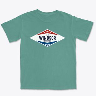 Windsor Connecticut Diamond Star Premium Heavyweight T-shirt