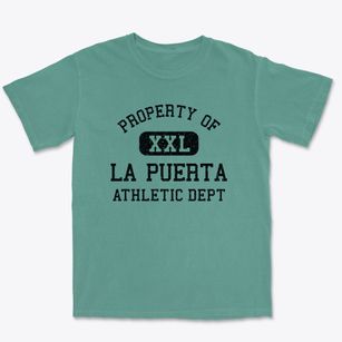 La Puerta Texas Athletic Dept Premium Heavyweight T-shirt
