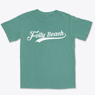 Folly Beach South Carolina Vintage Team Premium Heavyweight T-shirt