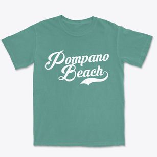 Pompano Beach Florida Vintage Team Premium Heavyweight T-shirt