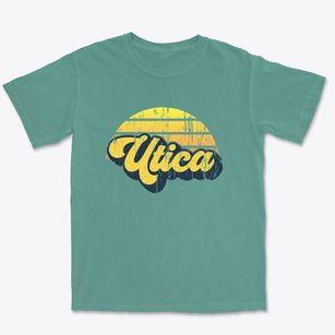 Utica New York Sublime Sunset Premium Heavyweight T-shirt